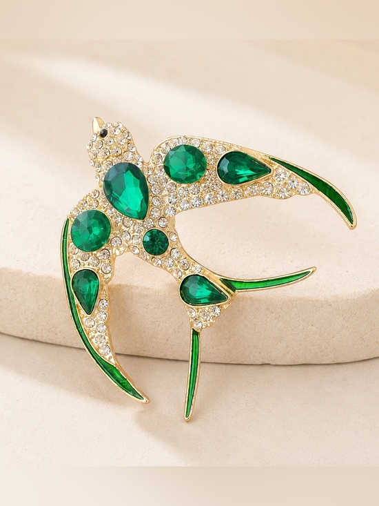 Jewelry - Shiny Crystal Animal Bird Brooch Pin